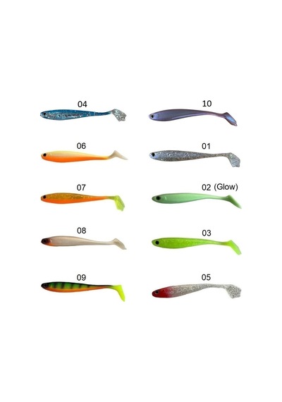 Captain 3587 Dagi Duck Shad 9cm 7gr 5'li Paket Silikon Yem