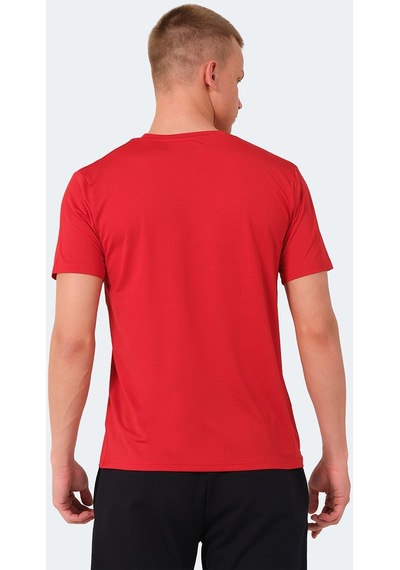 Slazenger KALLIAS Erkek Cepli V Yakan Kırmızı Tişört