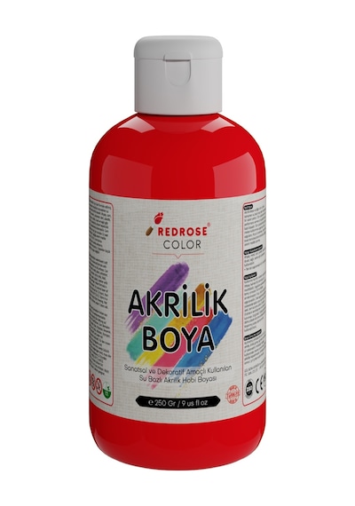 Red Rose Kırmızı Akrilik Boya 250 G