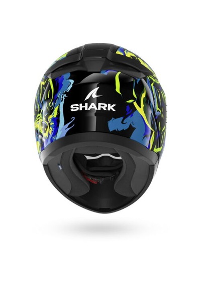 Shark Rıdıll 2 Ragıng Beast Kapalı Kask Siyah Sarı Mavi