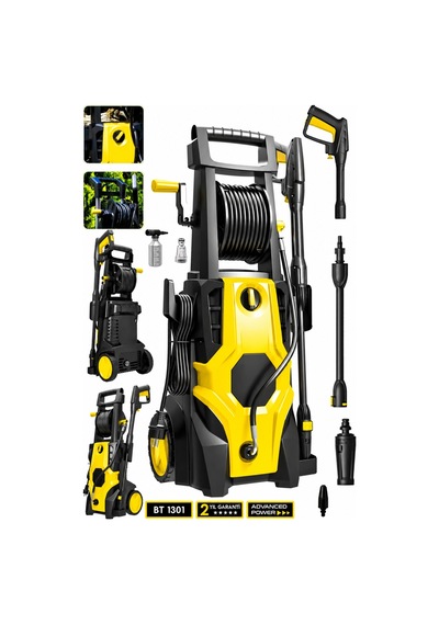 Butools ST-17 180 Çelik Şanzuman Musluk ve Kovadan Çekme Yüksek Basınçlı Yıkama Makinesi Sarı