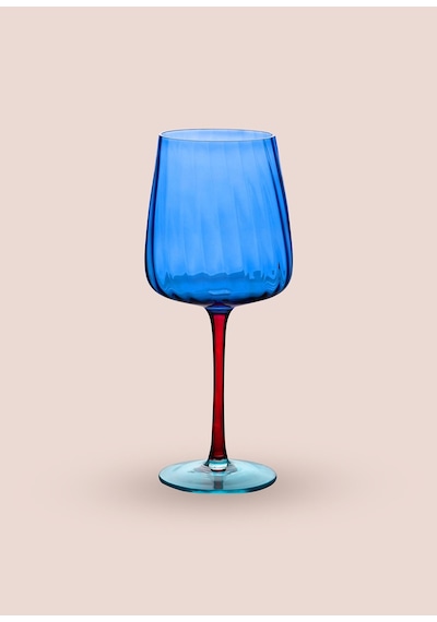 The Mia Şarap Kadehi Mavi 600 Ml Çok Renkli