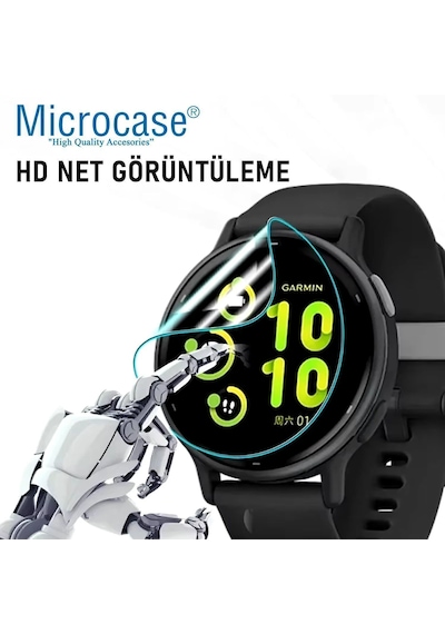 Microcase Apple İos Uyumlu Apple Watch Uyumlu Series 11 İle Tpu Ekran Koruma Filmi - Ekm109