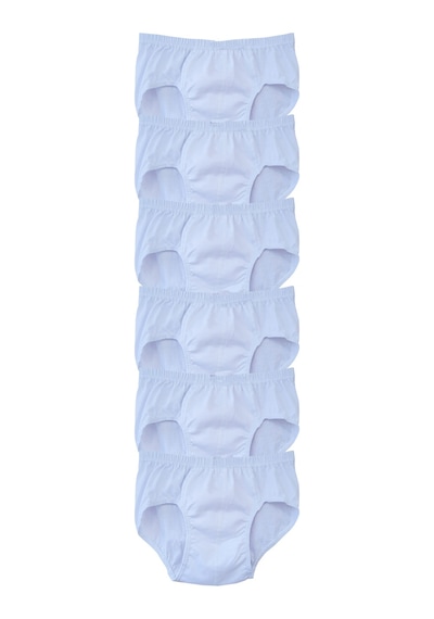 Hepsine Rakip Seher 6 Adet Erkek Çocuk Pamuklu Slip Külot Seti Sec0037 Renkli Seri Beyaz