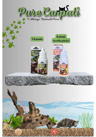 Purecanpati Kaplumbağa Kabuk & Vitamin Bakım Seti Torx-shell + Tor-axsol