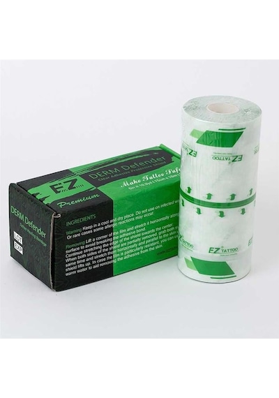 Ez Derm Defender - Premium Dövme Sonrası Koruyucu Bant Film - 10 Cm X 10 M