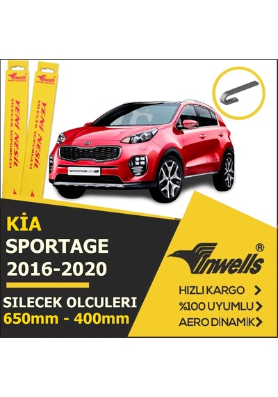 Inwells Kia Sportage 2016 - 2020 Ön Muz Silecek Takımı