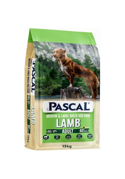 Pascal Kuzu Etli ve Pirinçli Yetişkin Köpek Maması 15 KG
