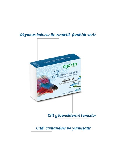 Agarta El Yapımı Doğal Sabun Okyanus Akvaryum 150 GR