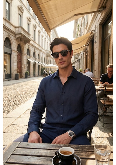 Buratti Erkek Gömlek Cf26s121640 İndigo Indigo