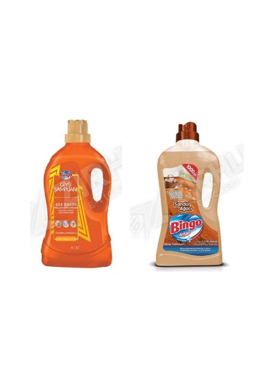 Bingo Giysi Şampuanı 3lt + Ahşap Temizleyici 1lt 2'li Set Diğer