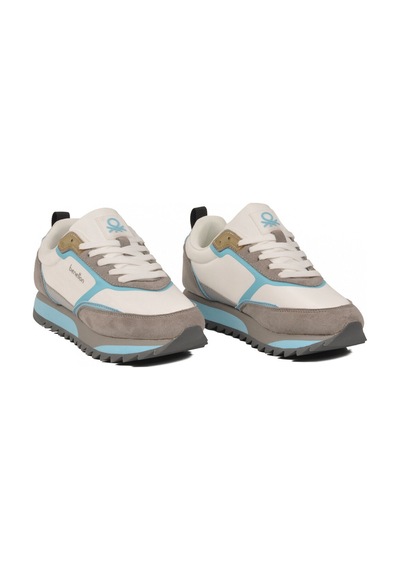 United Colors Of Benetton Beyaz Bağcıklı Memory Foam Unisex Spor Ayakkabı Bnı-11133 G