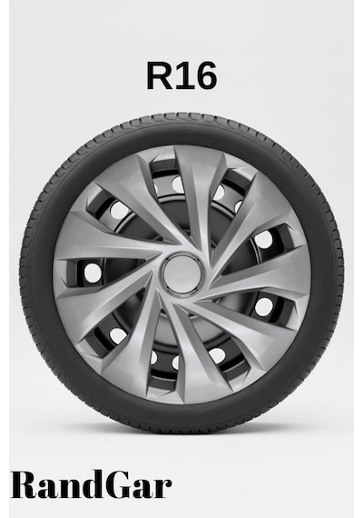 Kia Shuma 16 İnç Jant Kapağı 4 Adet Gri G122 Rand