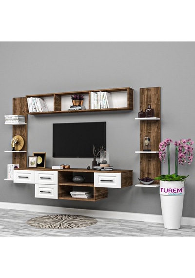 Luna Membran Tv Ünitesi Suntalam Gri