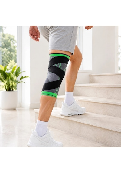 Ayarlanabilir Diz Desteği Çapraz Bantlı Spor Koşu Fitness Dizliği
