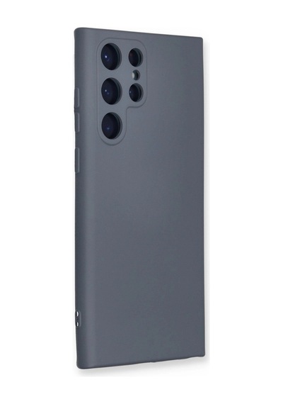 Herşeytrend Samsung Galaxy Uyumlu S24 Ultra Kılıf Nano İçi Kadife Silikon - Gri Çok Renkli Diğer