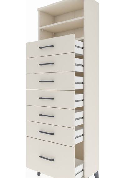 Arges Dolap 2 Raflı 7 Çekmeceli 60x30x182 Aytaşı-aytaşı Aytaşı