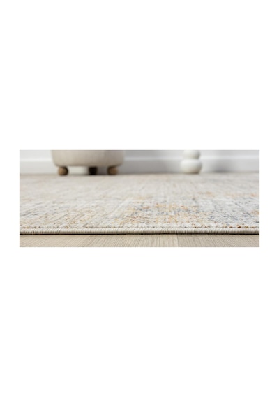 Mariesse Home Vintage Eskitme Desenli Makine Dokuma Salon Oturma Odası Halısı 10205 Bej