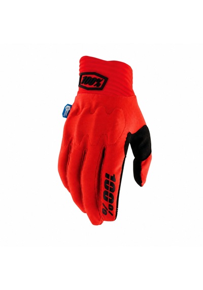 Aegıs 100% Gloves Black Yazlik Motosiklet Kirmizi Eldiven Siyah - Kırmızı
