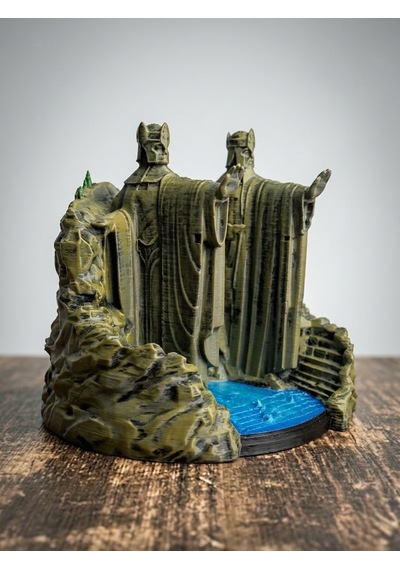 Yüzüklerin Efendisi Argonath Heykeli - Kralların Sütunları Dekoratif Biblo 15 Cm Fanart