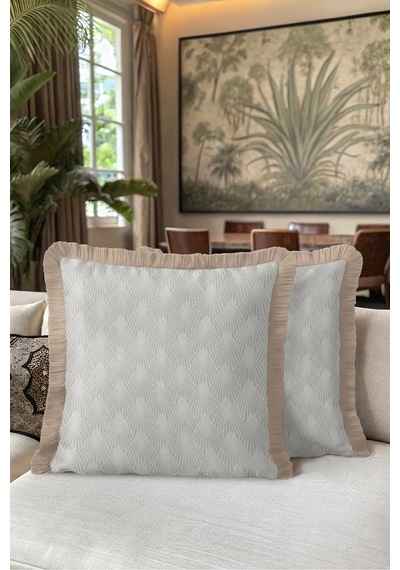 Geometrik Art Deco Desenli Saçaklı Yastık Kılıfı - Zarif Salon Modern Krem Püsküllü Kırlent Kılıfı Sessiz Rota Opal Geometrik Art Deco Desenli Saçaklı Yastık Kılıfı - Zarif Salon Modern Krem Püsküllü Kırlent Kılıfı Sessiz Rota Opal