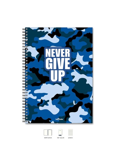 A4 Defter Çizgili 200 Syf Never Energy 103 Ivory