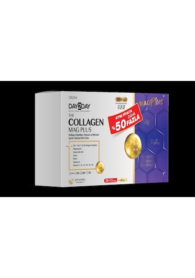 Day2day Collagen Mag Plus 45 Saşe %50 Daha Fazla 850081345107