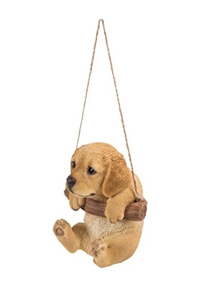 Ltd Hi 87704-ı Asılı Retriever Köpek Yavrusu Dış Mekan Heykelcik Taba Kahverengi Diğer