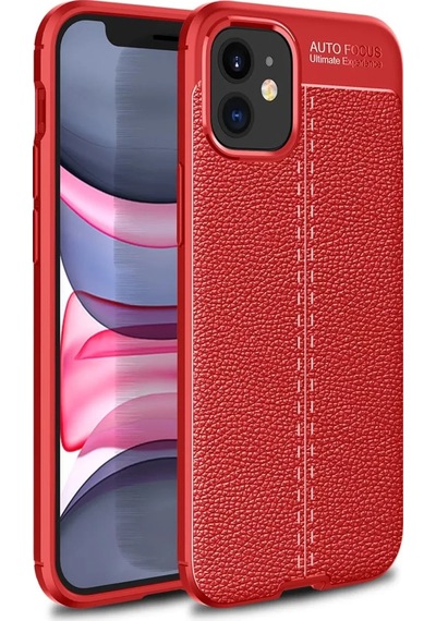 Newface Apple iPhone Uyumlu 12 Mini Kılıf Auto Focus Kapak - Kırmızı