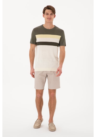 U.S. Polo Assn. Erkek Slim Fit Bisiklet Yaka Haki Tişört 50306459-VR027
