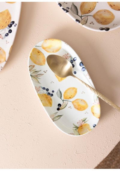 The Mia Limoncello Oval Servis 2li 26 Cm Lmn023 Çok Renkli
