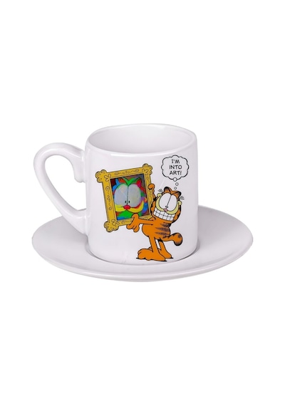 Garfield Türk Kahvesi Fincanı 003 Beyaz