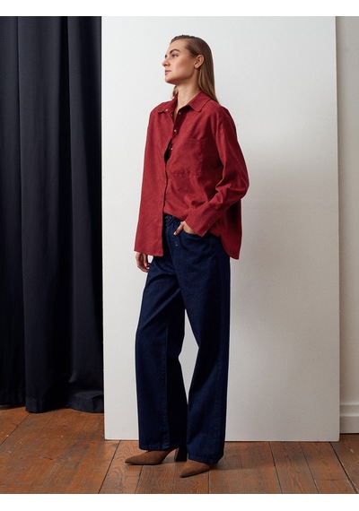 Dilvin 72058 Beli Lastikli Denim Pantolon-lacivert Lacivert
