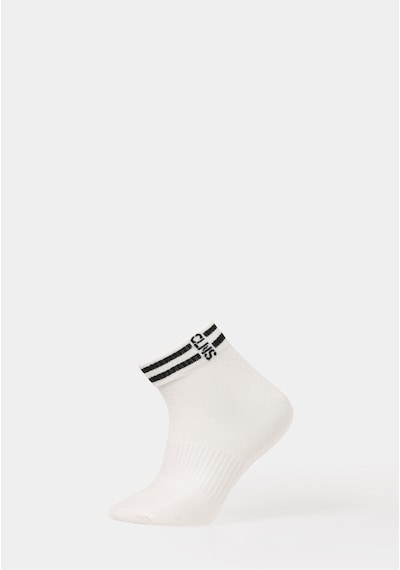 Colin's Colins Erkek Beyaz Çorap Cl1081389 Q1.v2 Wbk White&black