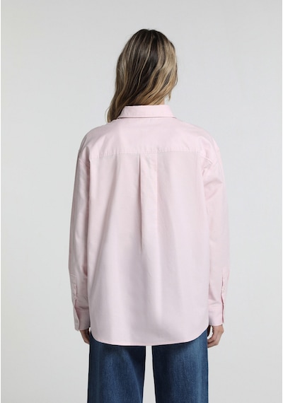 Colin's Colins Boyfriend Fit Shirt Neck Düz Kadın Pembe Uzun Kol Gömlek Cl1081487 Q1.v1 Pın