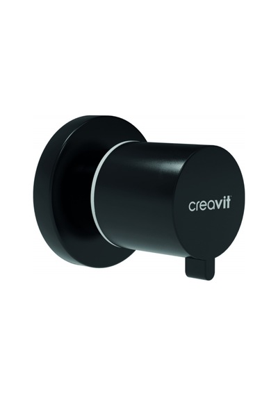 Creavit Ara Kesme Valfi 1/2-1/2" Siyah Mat Ms.ac50l.sym