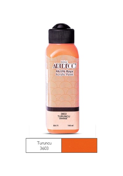 Akrilik Boya 140 Ml Turuncu Kod:70r3603 Turuncu