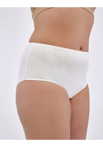 Alya Underwear Kadın Extra Battal Külot - 5 Adet Beyaz 8xl, 9xl, 10xl Beyaz