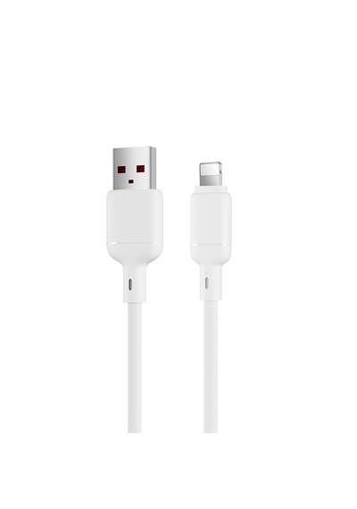 Abatech Usb-a To Lightning Hızlı Şarj Özellikli Data Ve Şarj Kablosu Beyaz