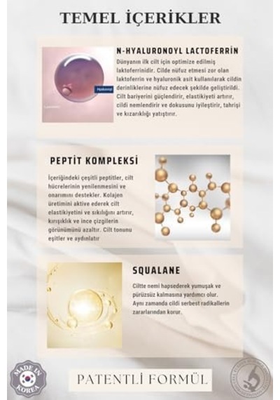 Biogen Sinyal Kremi 50 Ml Yüz Kremi Cilt Bariyeri Oluştucu Etki Dünyanın İlk Cilt İçin Optimize Edilmiş Laktoferrini