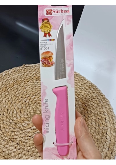 Sürbisa 61004 Sebze Bıçağı Pembe 1 Koli 12 Adet Çok Renkli
