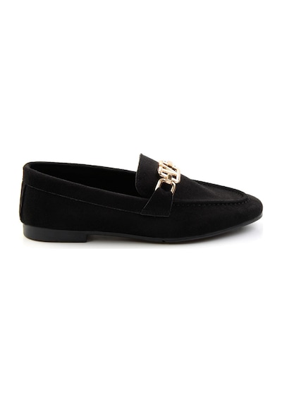 Bambi Siyah Kadın Loafer Ayakkabı K01503727102 Siyah