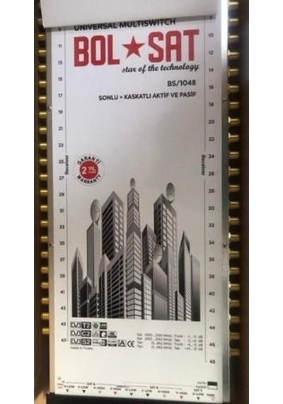 Bolsat Bs-10/48 Sonlu+Kaskatlı Santral Adaptör Dahil