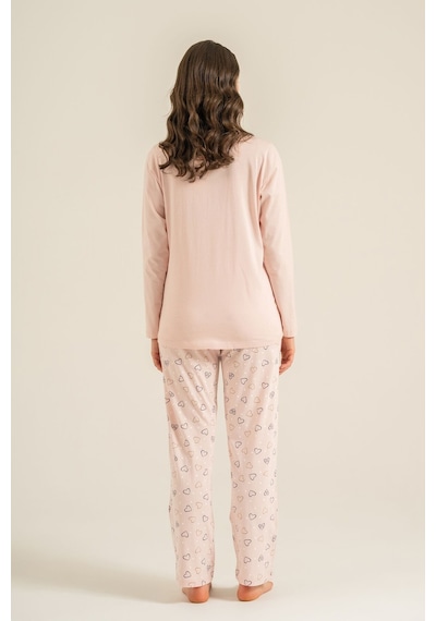 Rolypoly Anne Kız Who Needs A Hug Pembe Uzun Kol Pijama Takım Rp3902-a-v1 Rp3902-a-v1