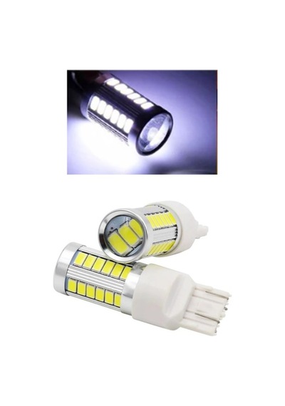2 Adet T20 Led Ampul Mercekli 33 Ledli Çift Duy Beyaz