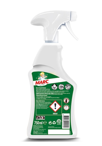 Marc Mutfak Yağ ve Kir Çözücü Temizlik Spreyi 750 ML + Banyo Kireç Sökücü Sprey 750 ML