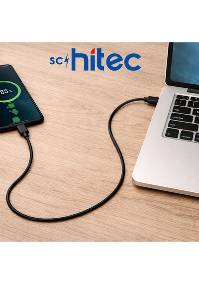 Schitec 70w Usba To Type-c Data Ve Fast Şarj Kablosu 1m Siyah