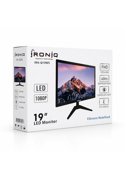 Mn6 Irn-q19ws 19 İnç Full Hd Led Monitör 1920x1080 60hz Hdmı Vga 3 Rca Ses Çıkışı Düşük Mavi Işık Bilgisayar Monitörü