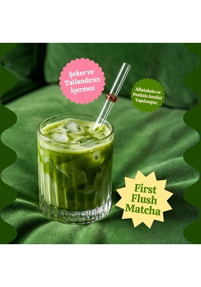 Strawberry Matcha Powder - Çilek Aromalı Matcha Tozu Doypack, 25 Gr