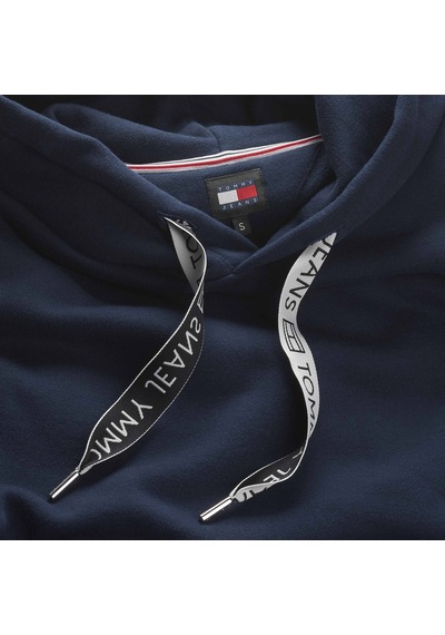 Tommy Hilfiger Tommy Jeans Bxy Logo Drawcord Kadın Mavi Sweatshirt Düz Dw0dw17794 Mavi